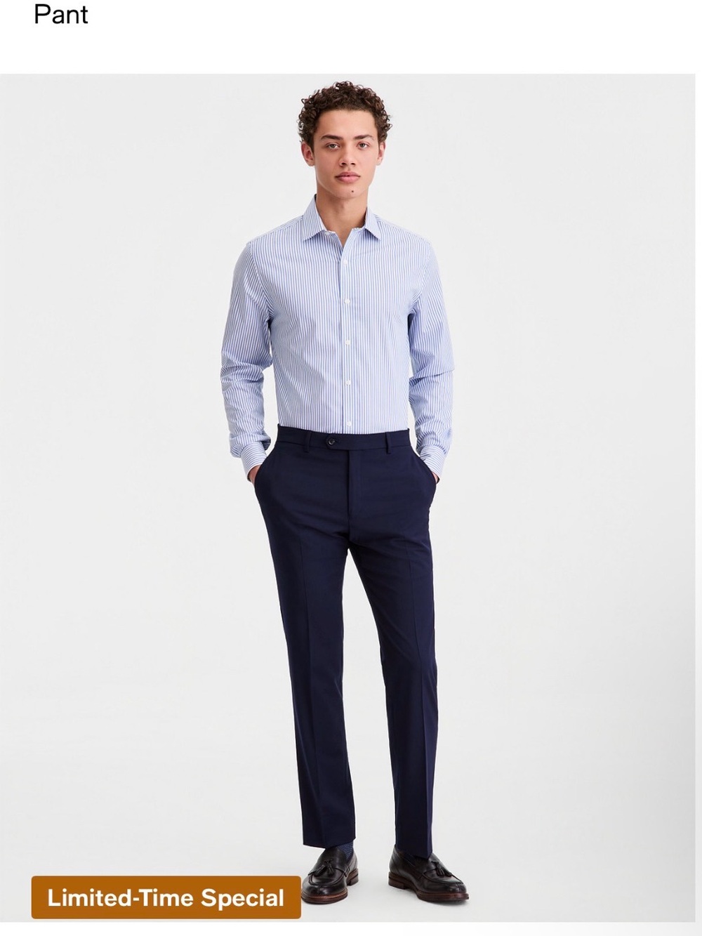 Tommy Hilfiger Navy Modern Fit Dress Pants - 32x28